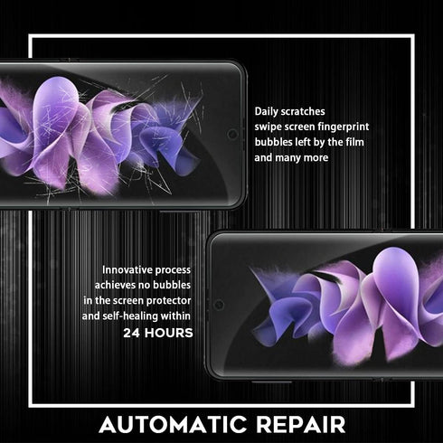 Orzero Soft TPU Screen Protector for Samsung Galaxy Z Flip 3 5G (3 Sets, 12 Packs) - Premium HD, Edge to Edge,