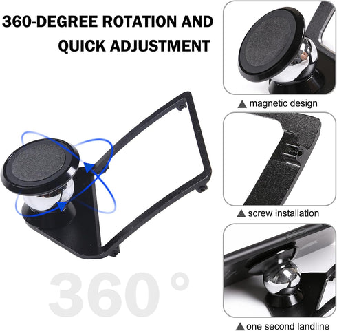 LLKUANG Car Mobile Phone Mount - Compatible with BMW 3 4 Series, 360-Degree Rotary Cell Phone Holder