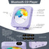 Portable CD Player with Bluetooth, Desktop CD Player with Speakers, Remote Control, LED Display, Supports CD/FM Radio