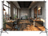 DZLGC 7X5FT Modern Office Backdrop for Video Conference, Home Business Office Meeting Decorations Interior Brick Wall