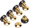 Facmogu 4PCS Golden Speaker Isolation Spikes with Pads - Speaker Spike Pad Kit for Subwoofer, Audio Amplifier
