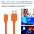 JAINTA USB Fast Power Charging Charger Cable Cord for JBL Wireless Bluetooth Speaker Earphone Headphone - 3.3FT & Orange