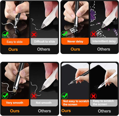 Penyeah Stylus Pen, 4 in 1 Disc Stylus for Touch Screens, High Precision Universal Capacitive Stylus
