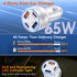 USB-C Car Charger for iPhone 16/15, 2 Pack 65W Fast Charger Adapter, PD30W & QC3.0 for iPhone 16/15/14/13 Pro Max