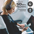 PowerLocus Bluetooth Headphones Over Ear, 50H Playtime, Wireless Headset with Microphone and HiFi Stereo Deep Bass