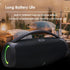Portable Bluetooth 5.0 Speakers, RGB 360 Degree Surround Sound Loud Speaker, Long Battery Life, Outdoor Wireless (Black)