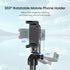 Linber 3-in-1 2 Portable Selfie Stick Tripod Grip with Cold Shoe Mounts Compact Extendable Phone Holder & Bluetooth