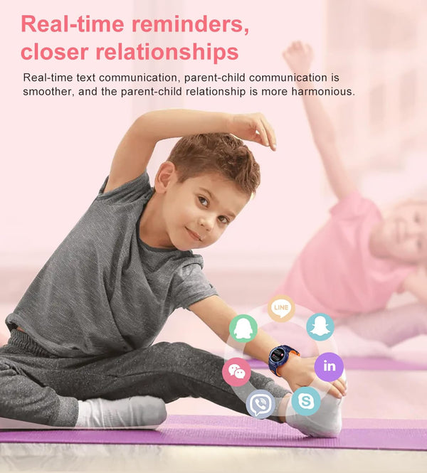 Smart Watch for Kids, Heart Rate Monitor, Sleep Monitor, Waterproof Pedometer, 25+ Sports Modes, Alarm, Remote Camera