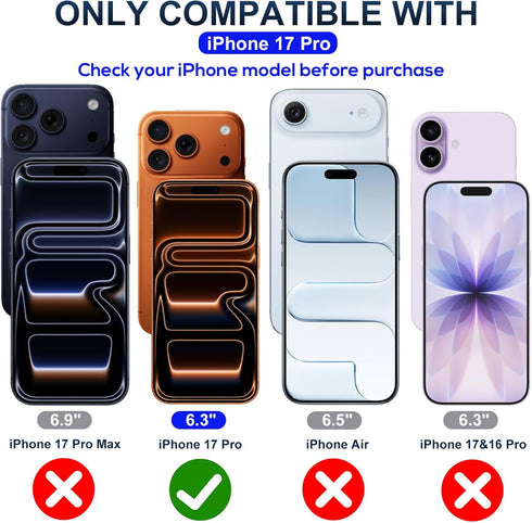 17 (6.3 inch) 9H 2 Pack Blue Light Screen Protector for iPhone Pro Anti Reflective Hardness Shatterproof HD Tempered