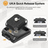 ULANZI UKA01 1/4''-3/8" 38mm 20kg Camera Quick Release Plate, Tripod Mount Adapter Camera Quick Release Kit w Screw