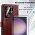 MONASAY Wallet Case for Samsung Galaxy S24 Ultra 5G, RFID Blocking Flip Folio Leather Cover with Credit Card Holder