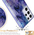 Esdot Samsung Galaxy S21 Ultra Case, Military Grade 21ft Drop Test Rugged Cover with Purple Opal Marble Design