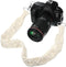 Weewooday Macrame Camera Strap Bag, Shoulder Strap Woven Natural Cotton Cord Bag Strap for Women, Men (White, 31.5 x