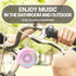 Bluetooth Shower Speaker Waterproof, Small Portable Wireless Speaker with Clip, Powerful Bass, Colorful Lights, TWS
