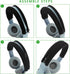 Geekria Flex Fabric Headband Cover for Beats Solo 3, Solo 2 Headphones, Replacement Repair Part (Black)