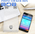 Zerodeko Clear Lockable Phone Box, Plastic Smartphone Holder, Medicine Storage, Food Snacks Container for Refrigerator