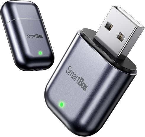 Burnt Sugar Wireless Carplay Adapter for iPhone 2026 Upgraded, Ultra-Mini USB Design for Apple