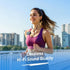 AGPTEK IPX8 Mp3 Swimming Waterproof Player with Screen, Multi-Functional Clip Music Player with Waterproof Headphones