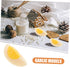 40pcs Yardwe Realistic Artificial Boiled Models for Decoration Photography and Props Fake Slices for Kitchen