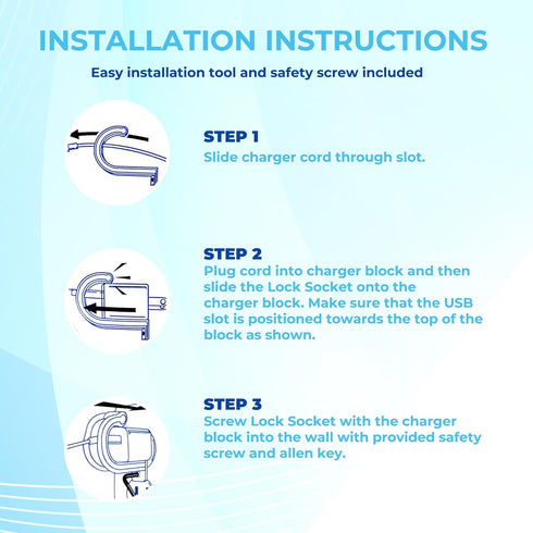 Charger Lock: Innovative Anti-Theft System for USB-C iPhone & Android, Prevents Unplugging, 2 Pack