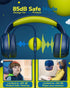 Kids Headphones for School, Toddler Wired Headset with Microphone, Volume Control, Blue Green, for 3+ Year Olds,