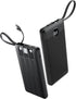 Coowisty Portable Charger with Built-in Cables, Slim 10000mAh Power Bank with USB C,