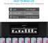 Tenergy TN480U 8-Bay 8pcs 1000mah LCD Display Fast Charger for NiMH/NiCD AA AAA Rechargeable Batteries with AAA