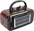 VBESTLIFE MP3 Retro Bluetooth Speaker, Vintage FM AM SW Radio with Old Fashioned Classic Style, Support Solar Charging