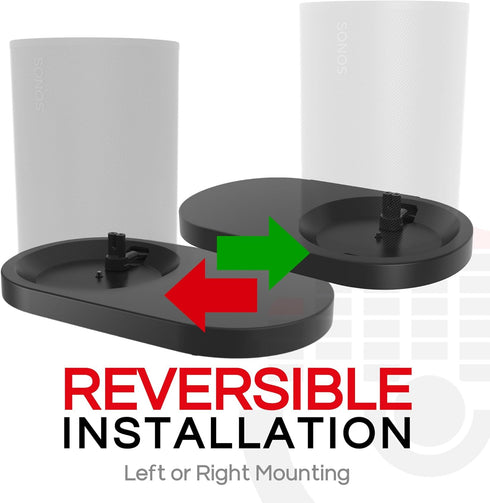 ERA100 Shelf Wall Mount, Black, Compatible with Sonos ERA 100 Speaker, Bracket and Cord Management