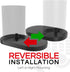 ERA100 Shelf Wall Mount, Black, Compatible with Sonos ERA 100 Speaker, Bracket and Cord Management