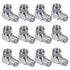 Right Angle Coaxial Connector, 12 Pcs RG6 F Type Female to Male Adapter for Wall Mounted TV
