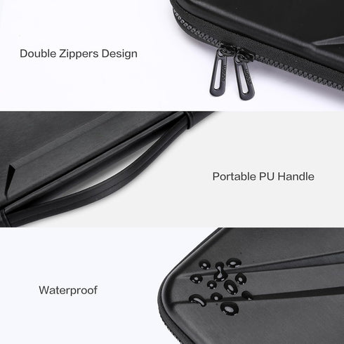MOSISO 15.6 inch Laptop Sleeve, Waterproof Shockproof Artistic Geometric EVA Bag with Handle for MacBook Pro 16, HP,