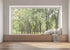 BELECO 9x6ft Fabric Modern Living Room Backdrop House Interior Window Scenery Green Forest