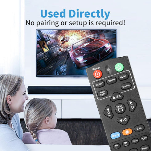 RCP01061 Remote Control Compatible with ViewSonic DLP Projector PJD5153, PJD5154, PJD5254, PJD5151, PJD5155, PJD5250,