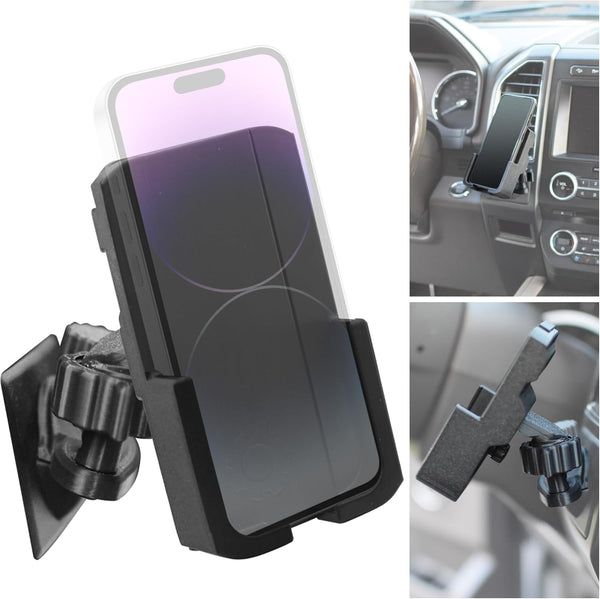 Cell Phone Mount for 2018-2021 Ford Expedition Coin Tray, Black