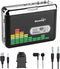 BlumWay USB Cassette to MP3 Converter, Portable Tape Cassette Player to MP3 Format,