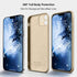 ZEZHOU Compatible with iPhone 12 Case with Camera Lens Protector, Liquid Silicone Gel Rubber Phone Case, Slim Fit
