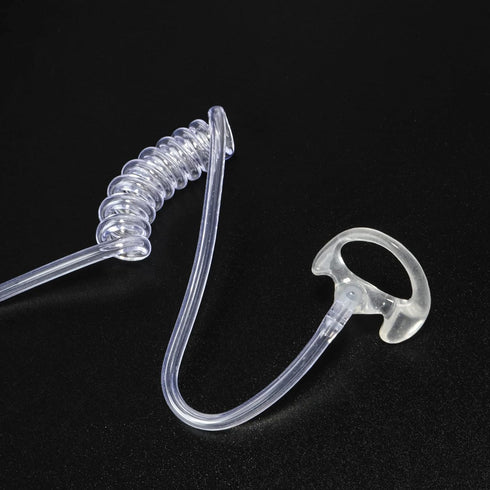 Replacement Earmold Earbud for Two Way Radio Air Acoustic Coil Tube Earpiece Headset, Clear, 2 Pairs