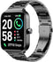 Compatible Stainless Steel Metal Replacement Strap for Fitpolo IDW15 Smart Watch, 19mm, Compatible with