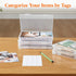 Lifewit Photo Storage Box 5x7, Clear Photo Boxes for Cards, Pictures, Stamps, with Label Sticker