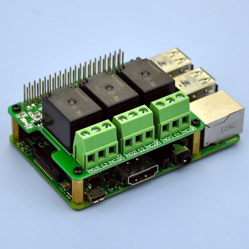 Electronics-Salon RPi Power Relay Board Expansion Module, for Raspberry Pi A+ 3A+ B+ 2B 3B 3B+ 4B