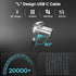 USB C Charger Cable, 60W 6ft Type C Charging Cable, Flat 90-Degree C-Port for iPhone 15 Pro/Pro Max, MacBook