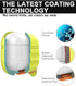 HALLEAST Waterproof AirPods 3 Case, Nightglow Yellow Silicone Cover with Front LED & Wireless Charging Support,
