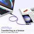 USB Type C Cable 6FT 3Pack Fast Charging Right Angle Cable for iPhone 15 Pro, Samsung Galaxy A55 A35 A33 A32 5G
