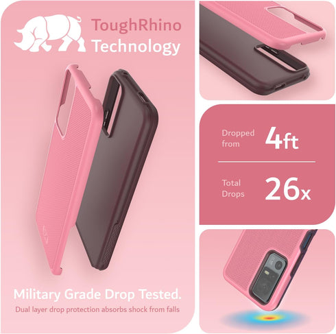 TUDIA MergeGrip Compatible with Lively Jitterbug Smart 4 Phone Case/TCL 40XL, Shockproof Slim Protection