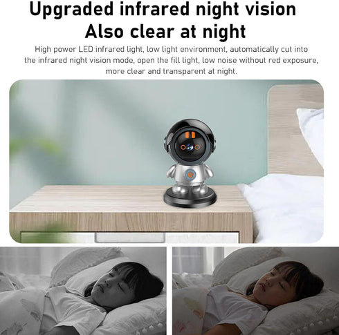Sanpyl Indoor Camera, 1080P Robot Camera for Home Security, Pet Camera Baby Monitor with APP, Smart Rotatable Camera