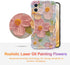 EYZUTAK Case for iPhone 11, Colorful Retro Oil Painting Printed Flower, Stylish Durable TPU Protective Case