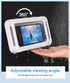 Waterproof Shower Phone Holder with 480° Rotation and Angle Adjustable, Enhanced Sound Quality, Fits Phones up to 7 Inches(White)