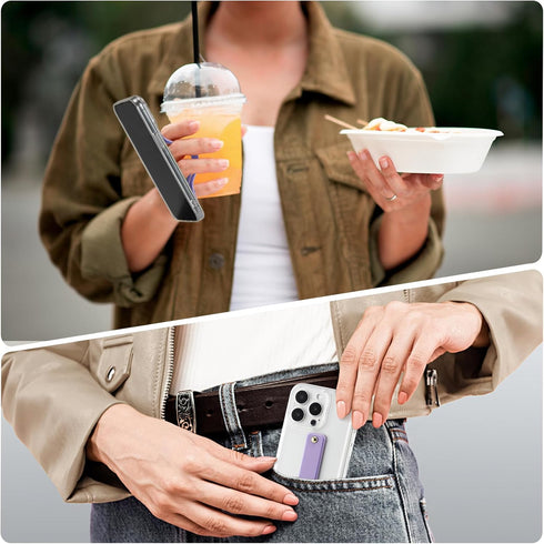 CoBak Hand Strap Holder for Kindle/Tablet - Lightweight TPU One-Handed Grip with Strong Stick, Stand for Phone