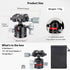 koolehaoda 360 1/4" 28mm 22lbs/10kg E1 Tripod Head Mini Ball Head Camera Panoramic Head with Screw Arca Type Quick